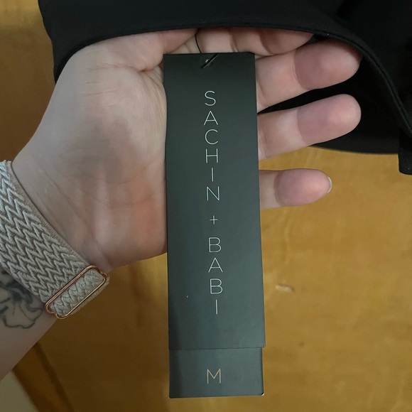 Sachin and Babi Black Strappy Women's Top - Picture 7 of 10